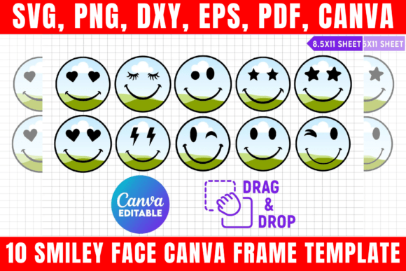 10 Smiley Face Canva Frame Templates for Every Project