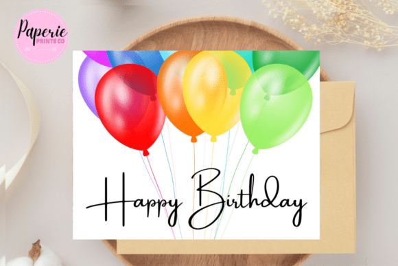 Brighten Milestones with a Colourful Balloon Birthday Card