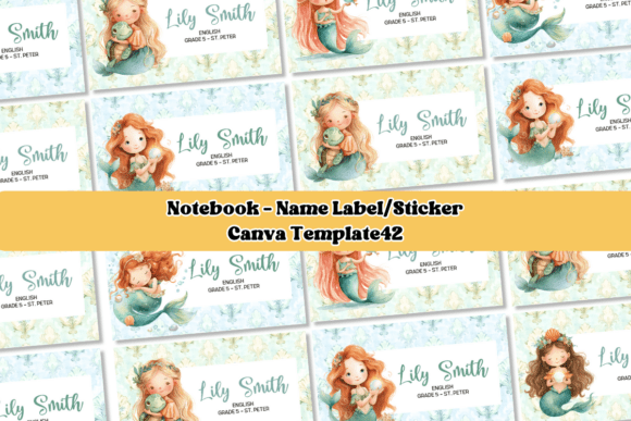 Canva Template Name Label Sticker: Beyond the Boring Notebook