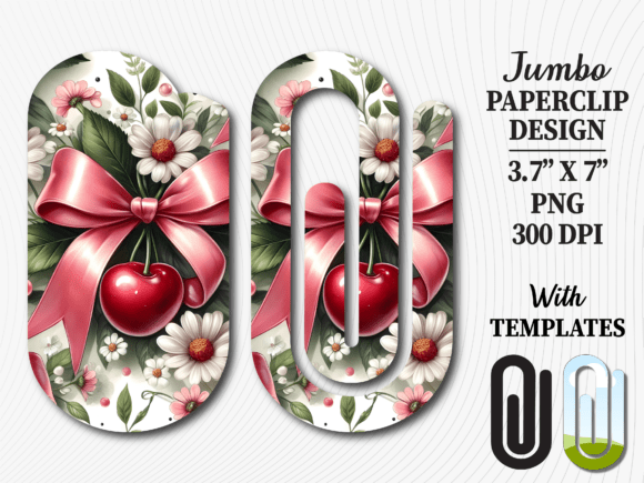 Cherry Blossom Bow Jumbo Paperclip PNG: A Detailed Guide for Crafters and Designers