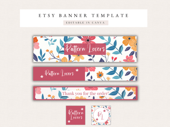 Create a Professional Storefront with a Floral Etsy Shop Banner