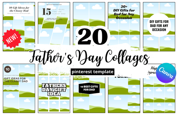 Designing Meaningful Tributes: 20 Father's Day Collage Pinterest Pin Concepts
