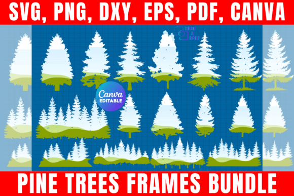 Effortless Forest Frames: The Pine Trees Bundle