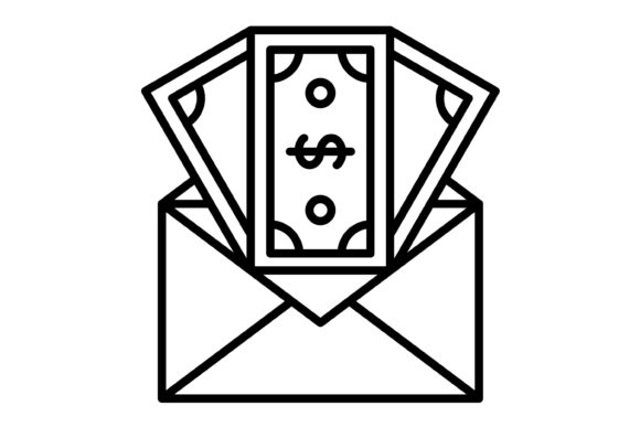 Salary Outline Icon: Streamlining Financial Visuals