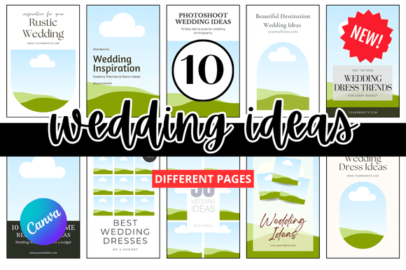 Streamlining Wedding Content: A Practical Review of 10 Wedding Ideas Pinterest Pin Templates
