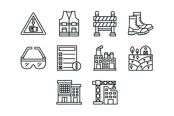 Streamlining Your Projects with the 10 Labour Day Outline Icons Bundle