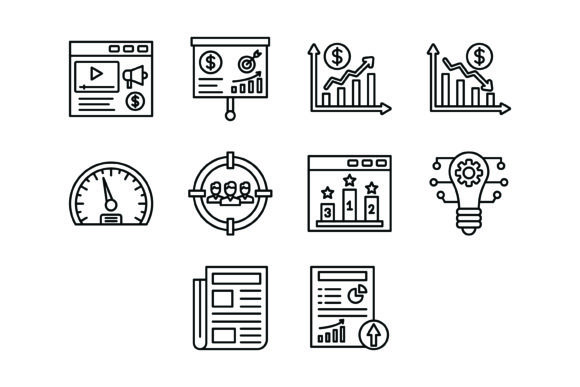 Streamlining Your Visual Workflow with the 10 Marketing SEO Outline Icons Bundle