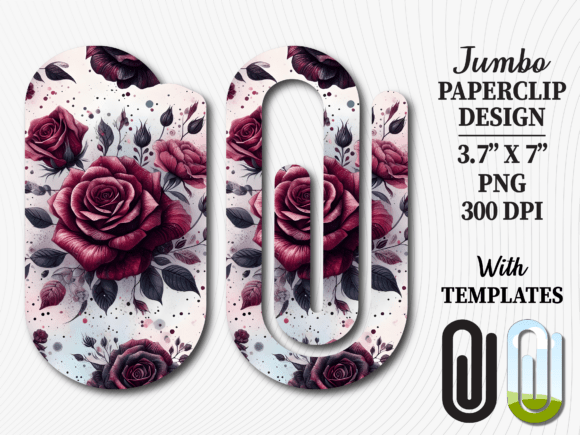 Styling with the Vintage Dark Rose Jumbo Paperclip