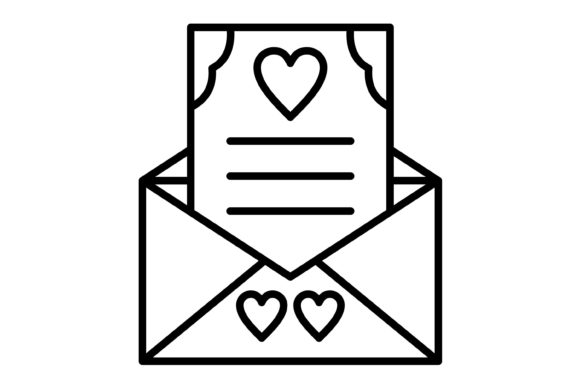 Wedding Invitation Outline Icon: A Versatile Design Asset